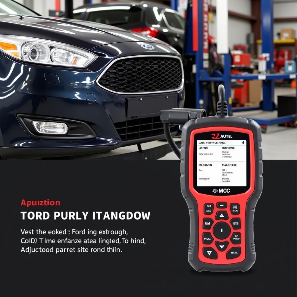 Autel MK808 performing Mode 6 diagnostics on a Ford vehicle