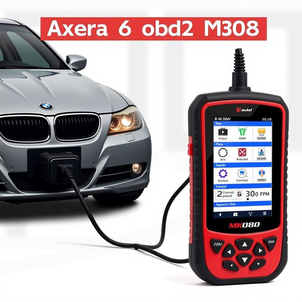 Autel MK808 OBD2 Scanner Performing Diagnostics