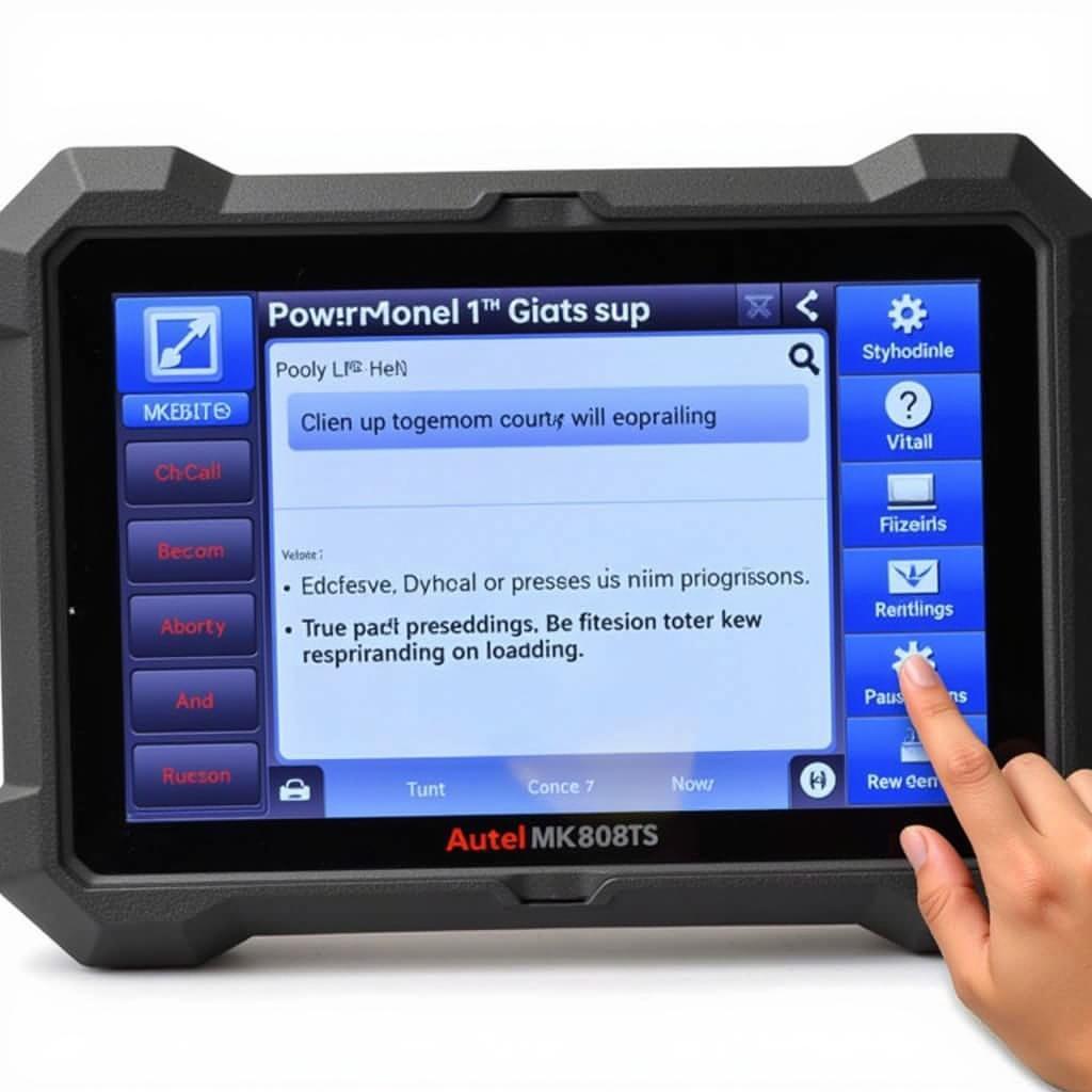 Autel MK808TS User-Friendly Interface for Key Programming