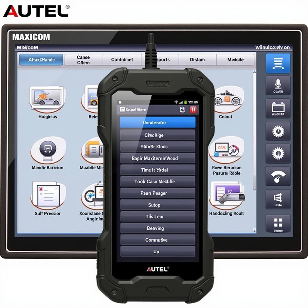 Autel MaxiCOM MK908P User Interface