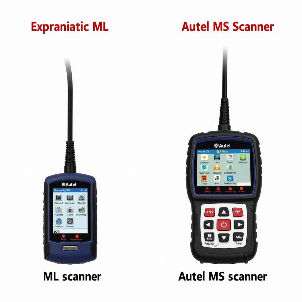 Autel ML vs MS Scanners Comparison