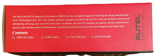 Autel ML529 Code Reader OBD II MaxiLink Professional Auto Diagnostic Scanner New - Image 3