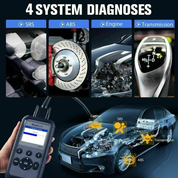 Autel ML629 OBD2 Diagnostic Tool Scanner Code Fault Reader Engine SRS ABS AL629 - Image 3