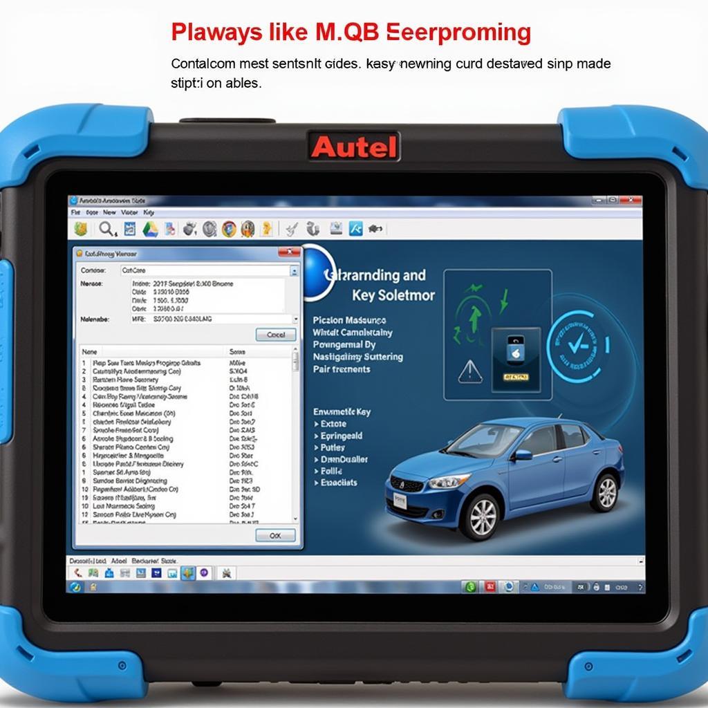 Autel MQB Key Programming Software Interface