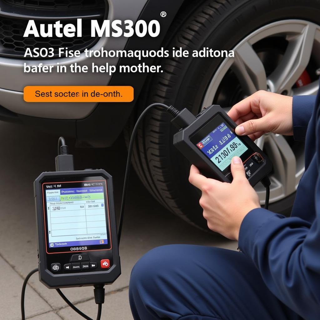 Autel MS300 Being Used on a Car