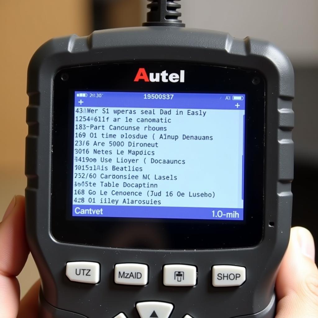 Autel MS309 Displaying Diagnostic Trouble Codes