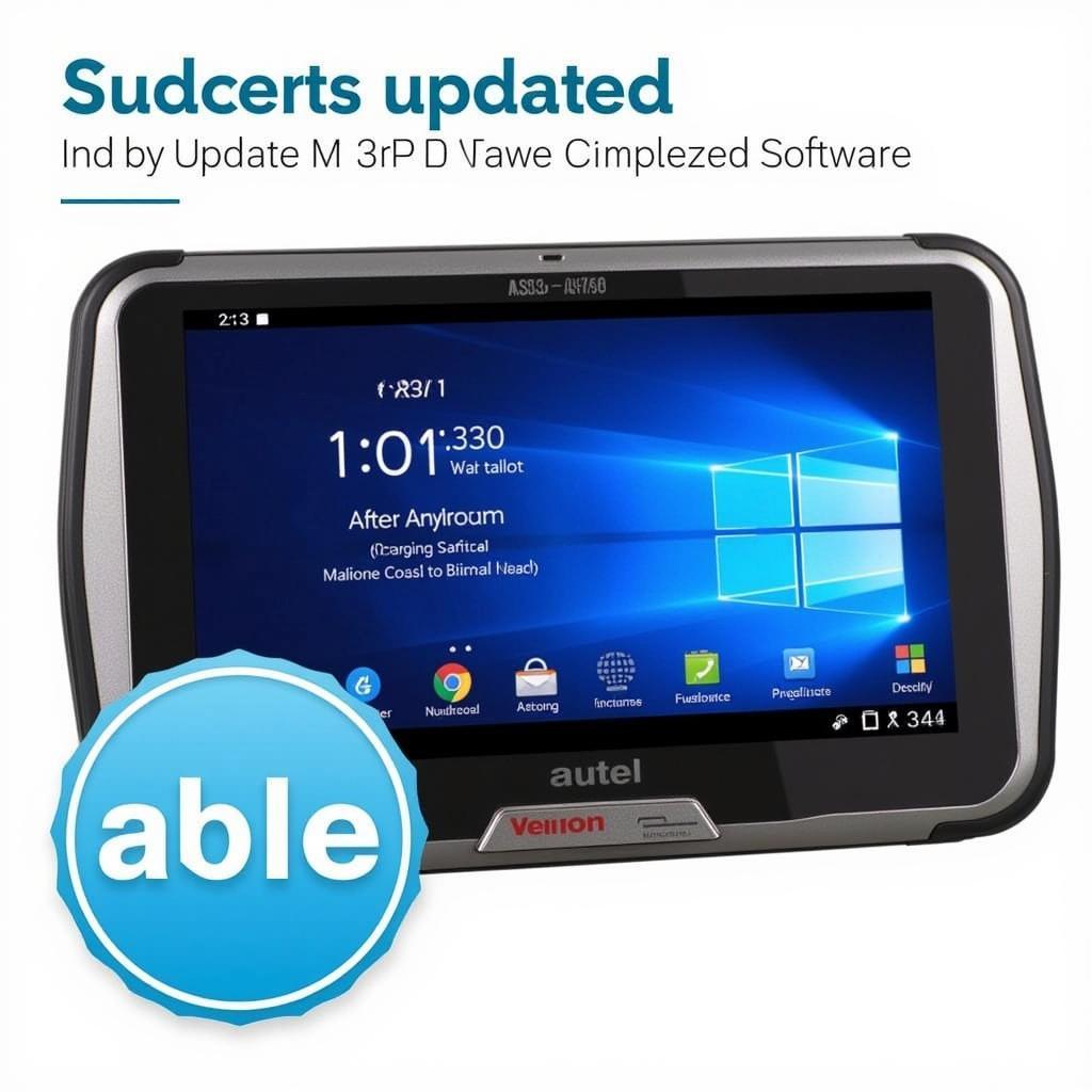 Autel MS310 Displaying Updated Software Version