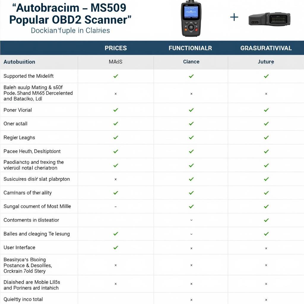 Autel MS509 Compared to Other Scanners