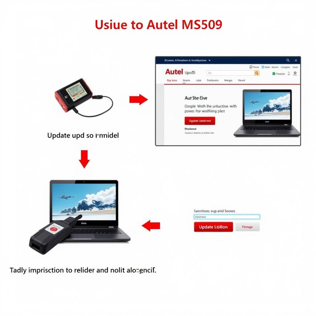 Autel MS509 Update Process Illustration