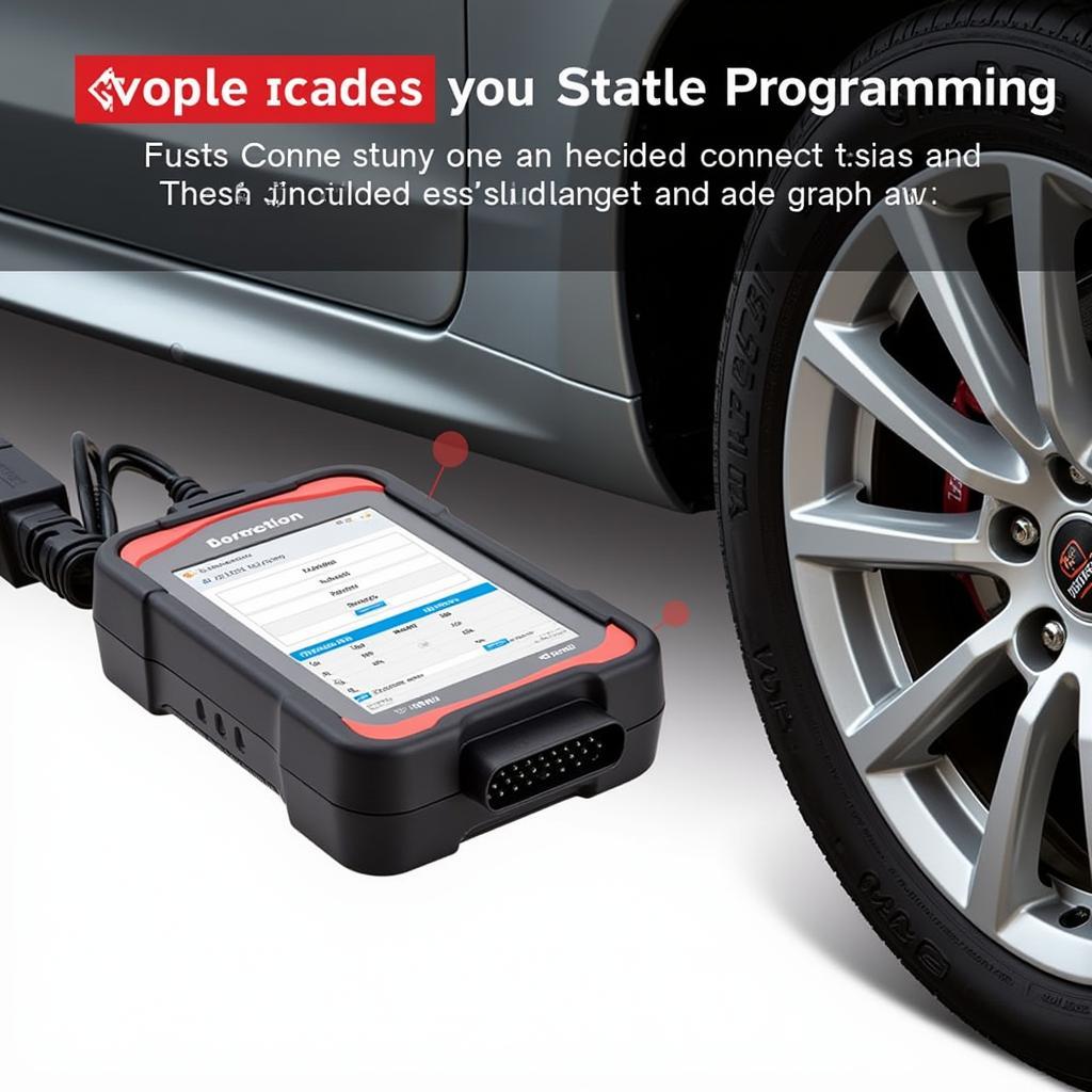 Autel MS906BT Connected to Vehicle OBD2 Port