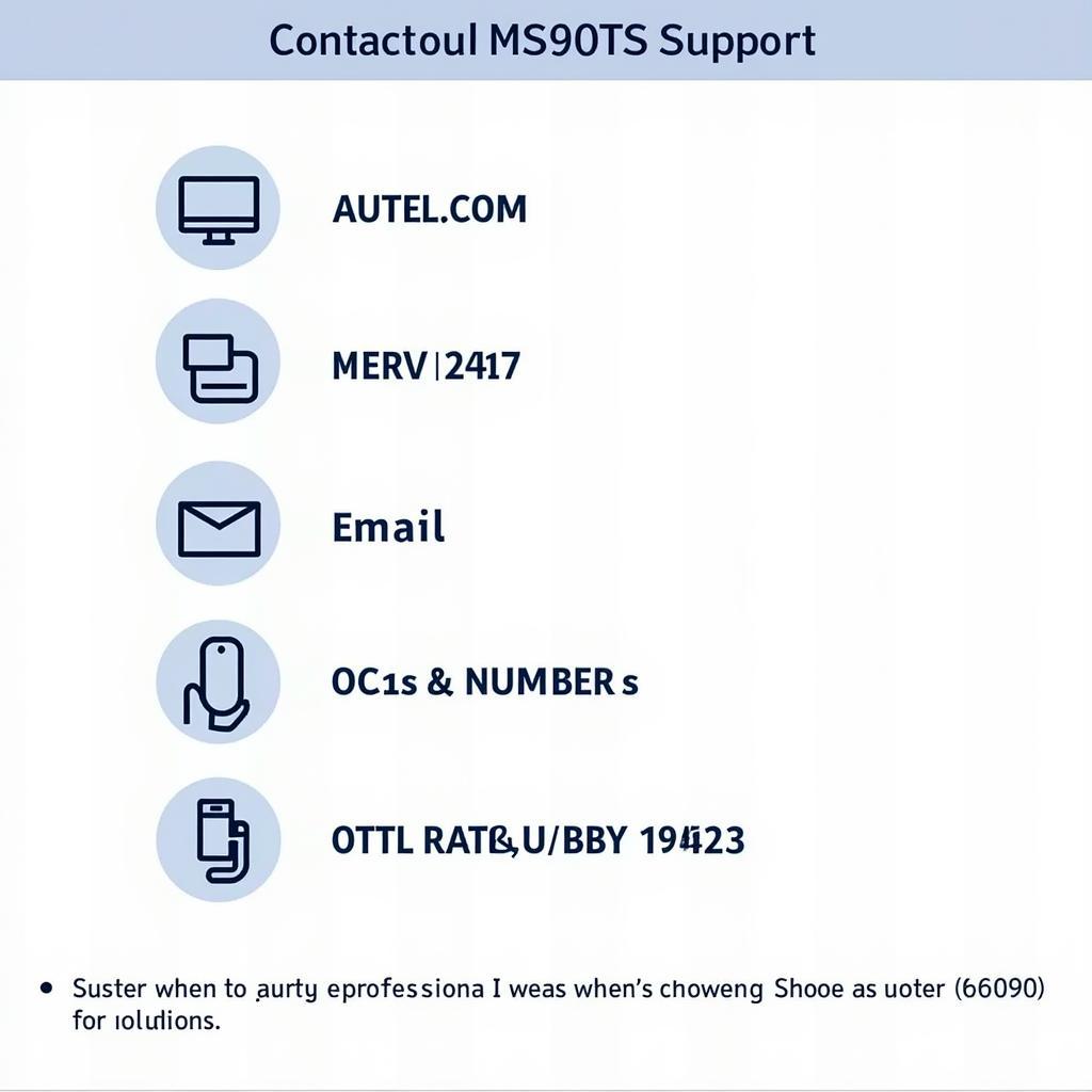 Contacting Autel Support for MS906TS Issues