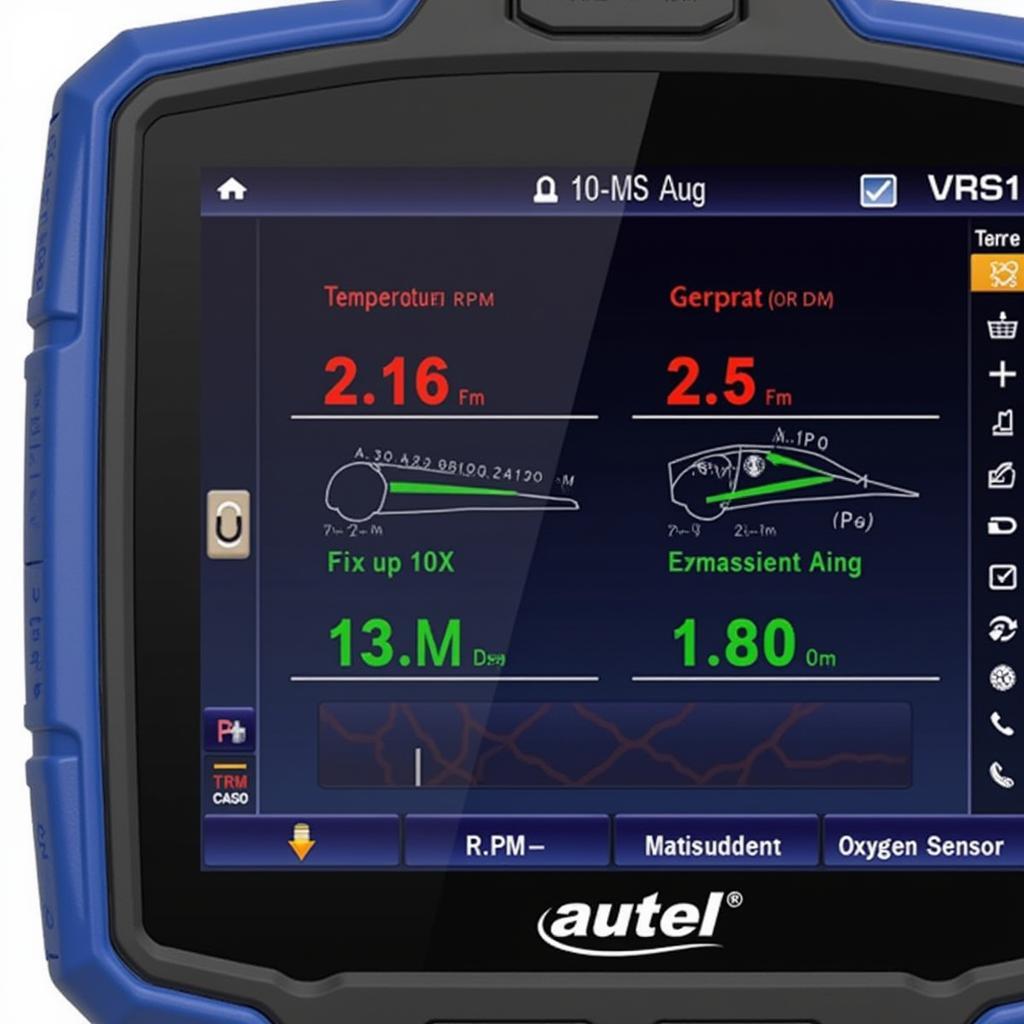 Autel MS908 Displaying Diagnostic Data