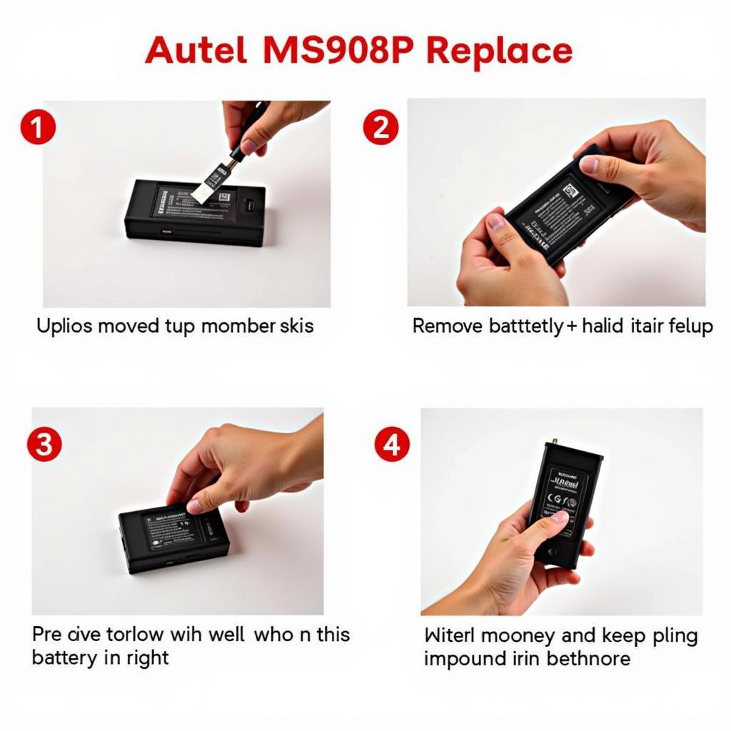 Autel MS908P Battery Replacement Process