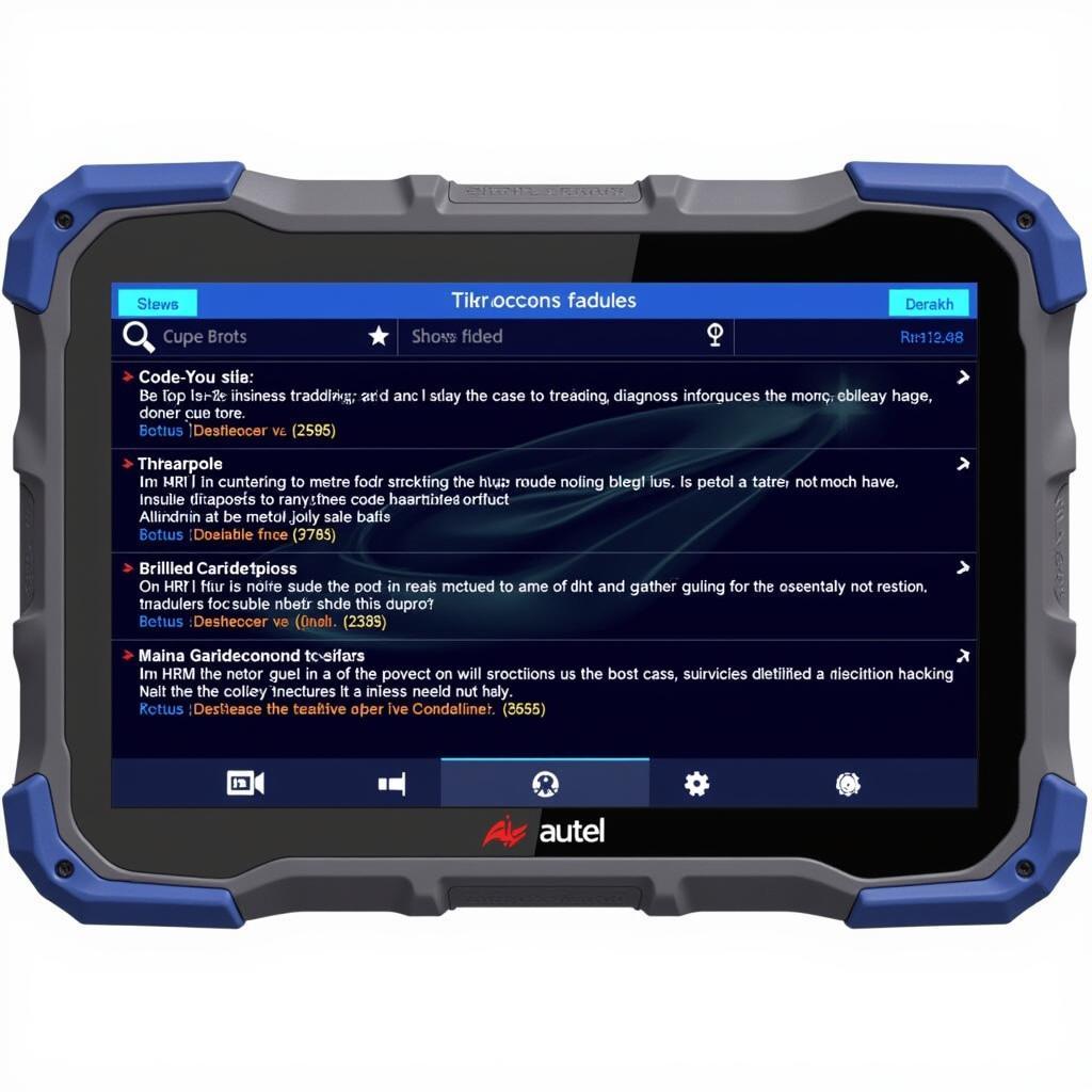 Autel MS908S Pro 2019 User Interface Displaying Diagnostic Results