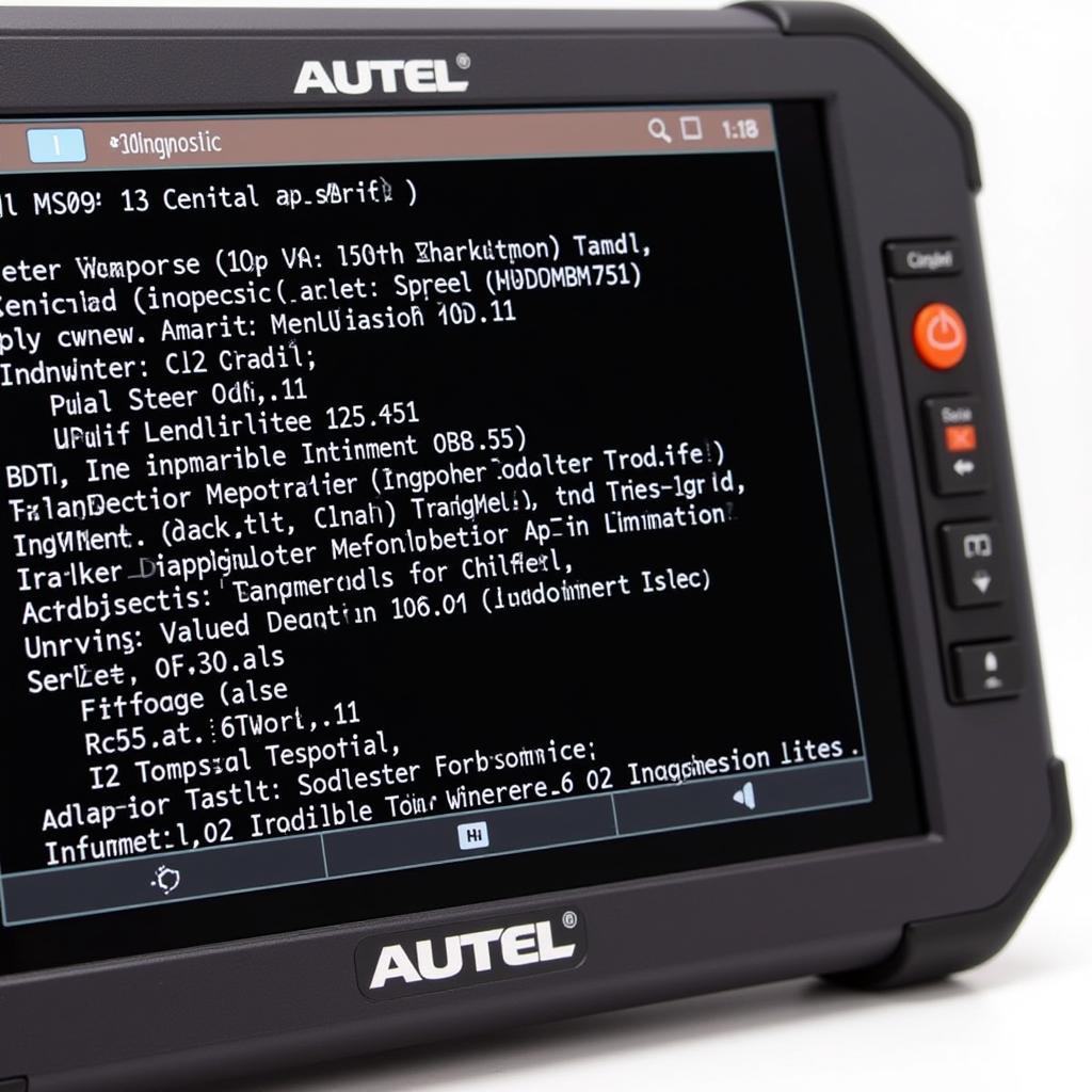 Autel MS909 Displaying Diagnostic Results