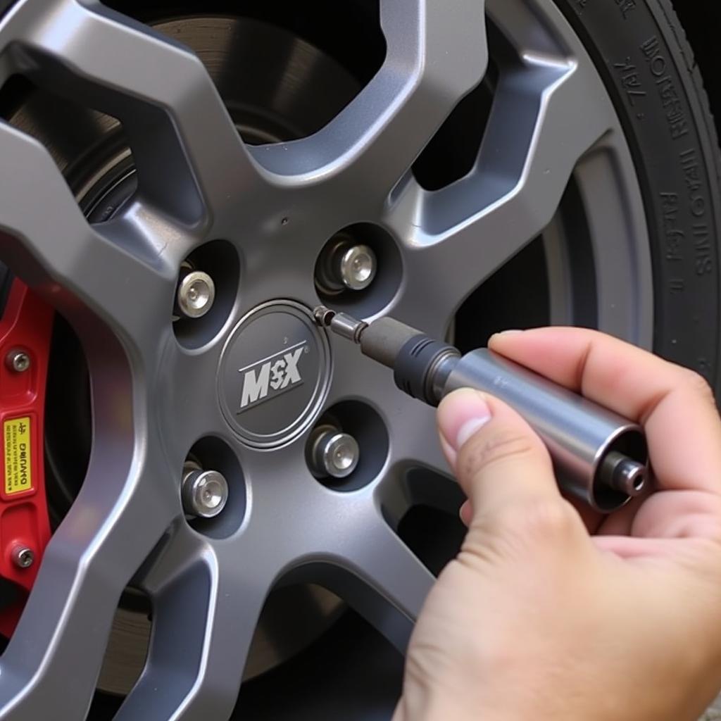 Autel MX Sensor Installation on a Wheel