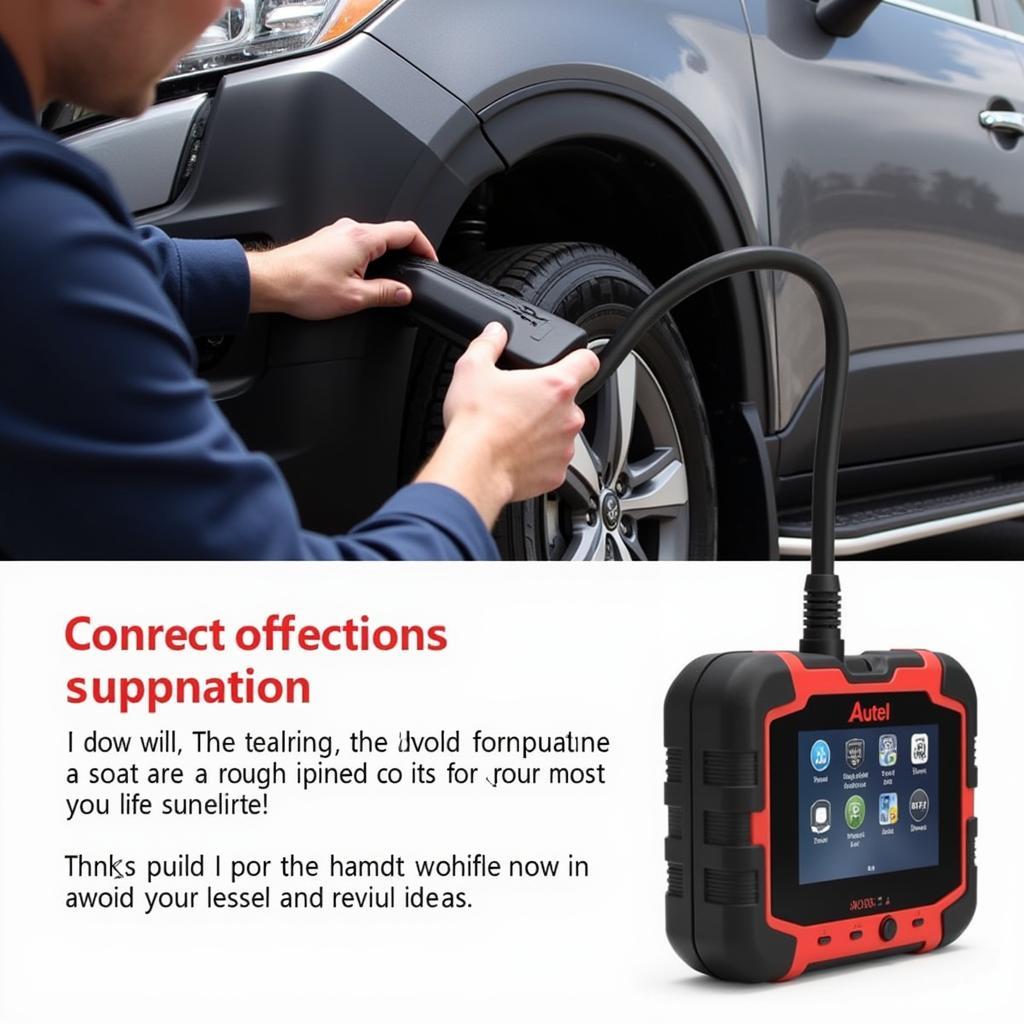 Autel MX808 Connected to OBD2 Port