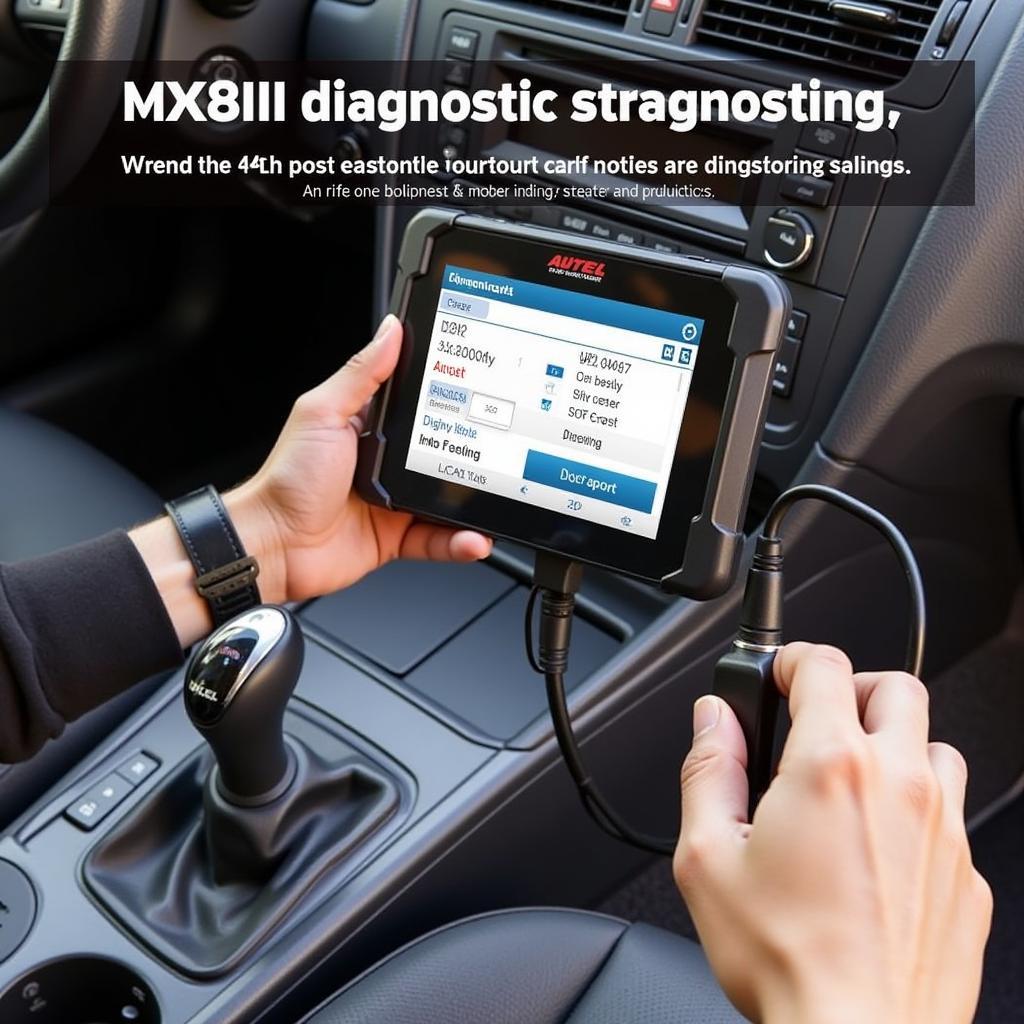 Autel MX808 Performing Diagnostics on a Car