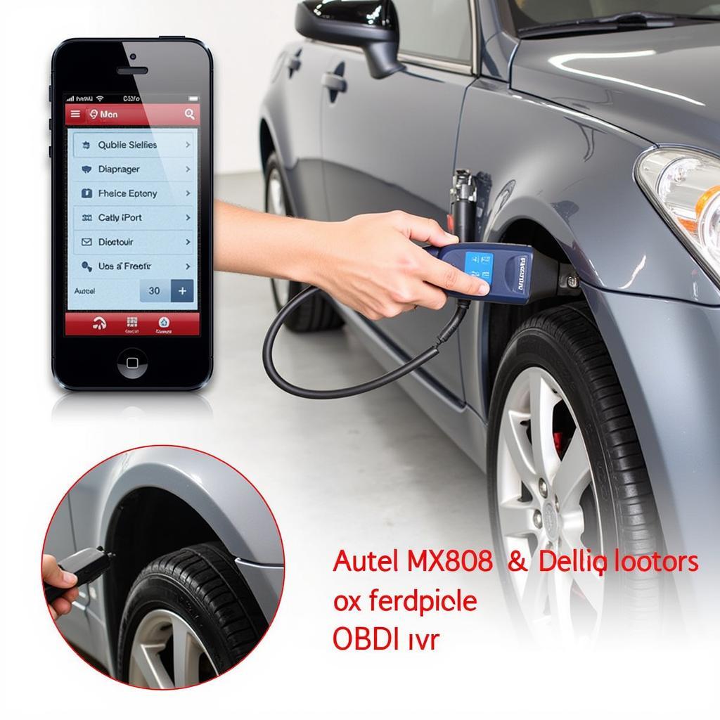 Autel MX808 Diagnostic Test on Vehicle