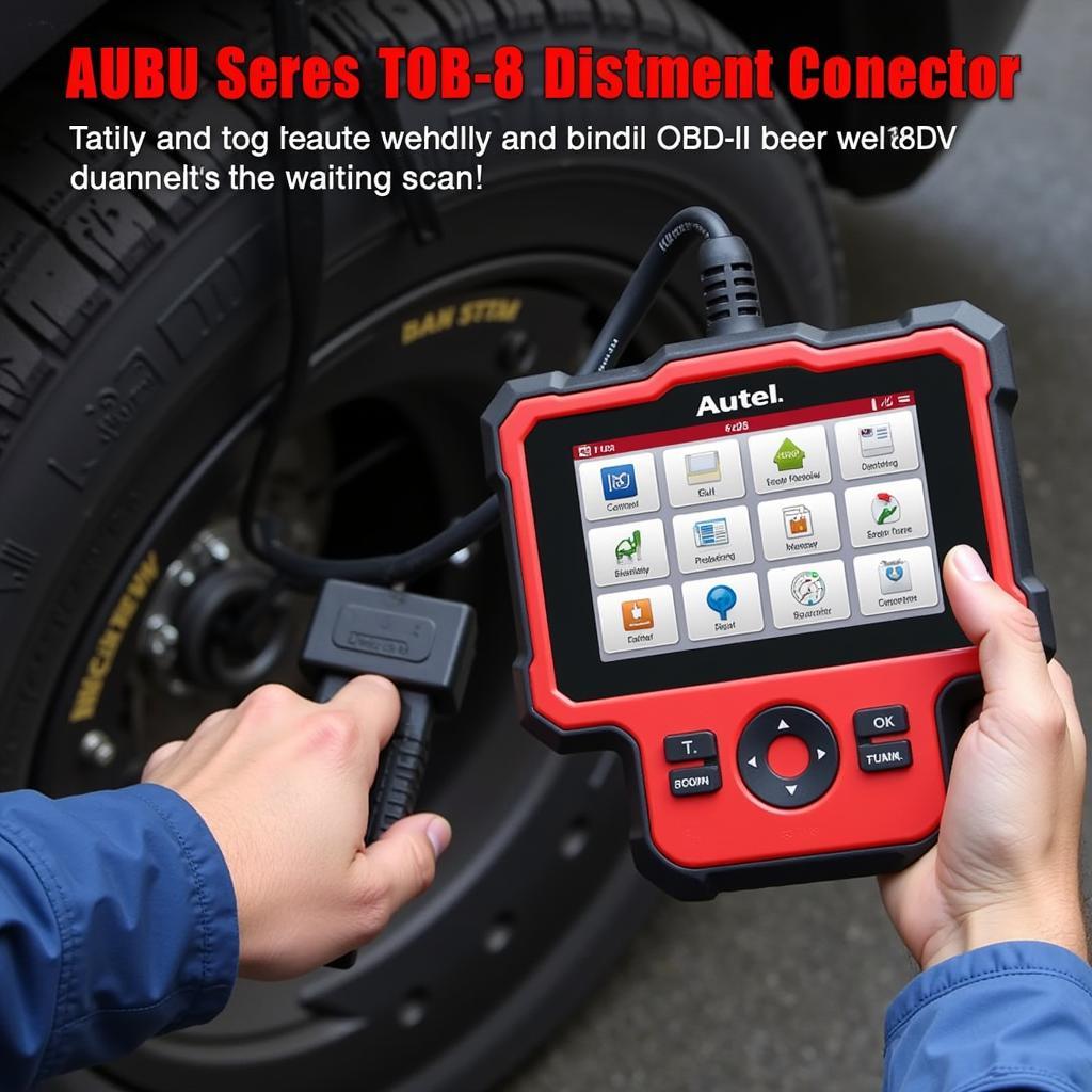 Autel MX808S Diagnostic Scan Tool in Use