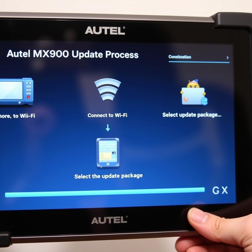 Autel MX900 Update Process Screen