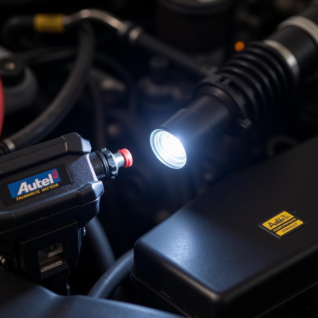 Autel Noid Light Testing Fuel Injector