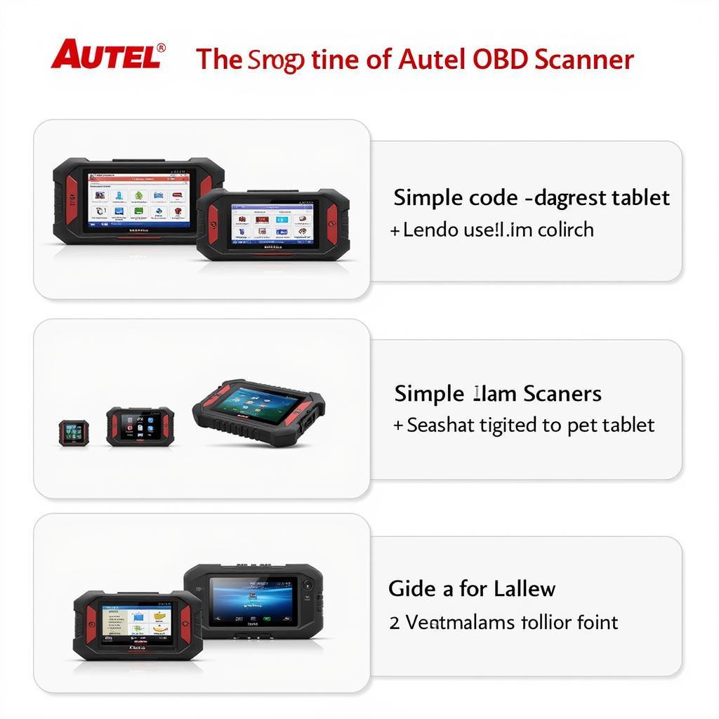 Different Types of Autel OBD Scanners