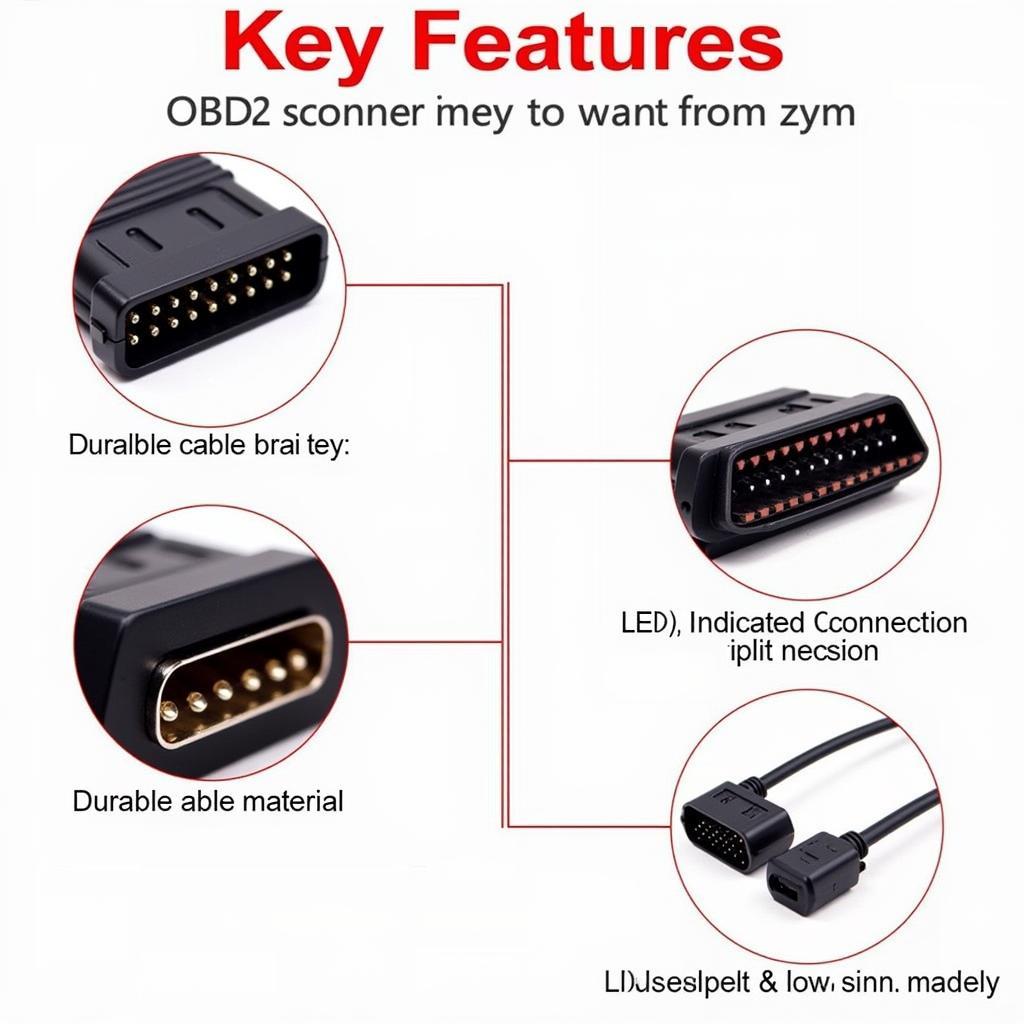 Features of Autel OBD2 Scanner Cables