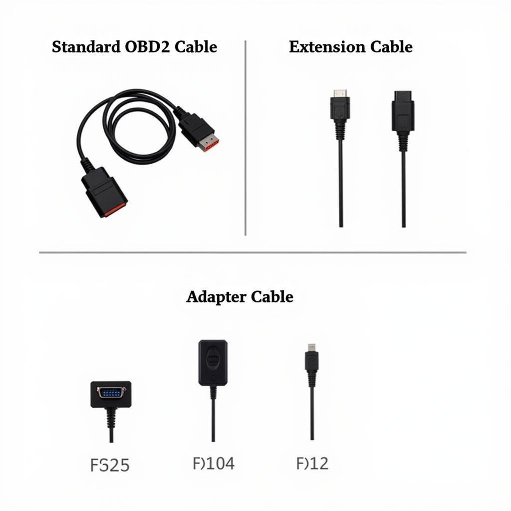 Types of Autel OBD2 Scanner Cables