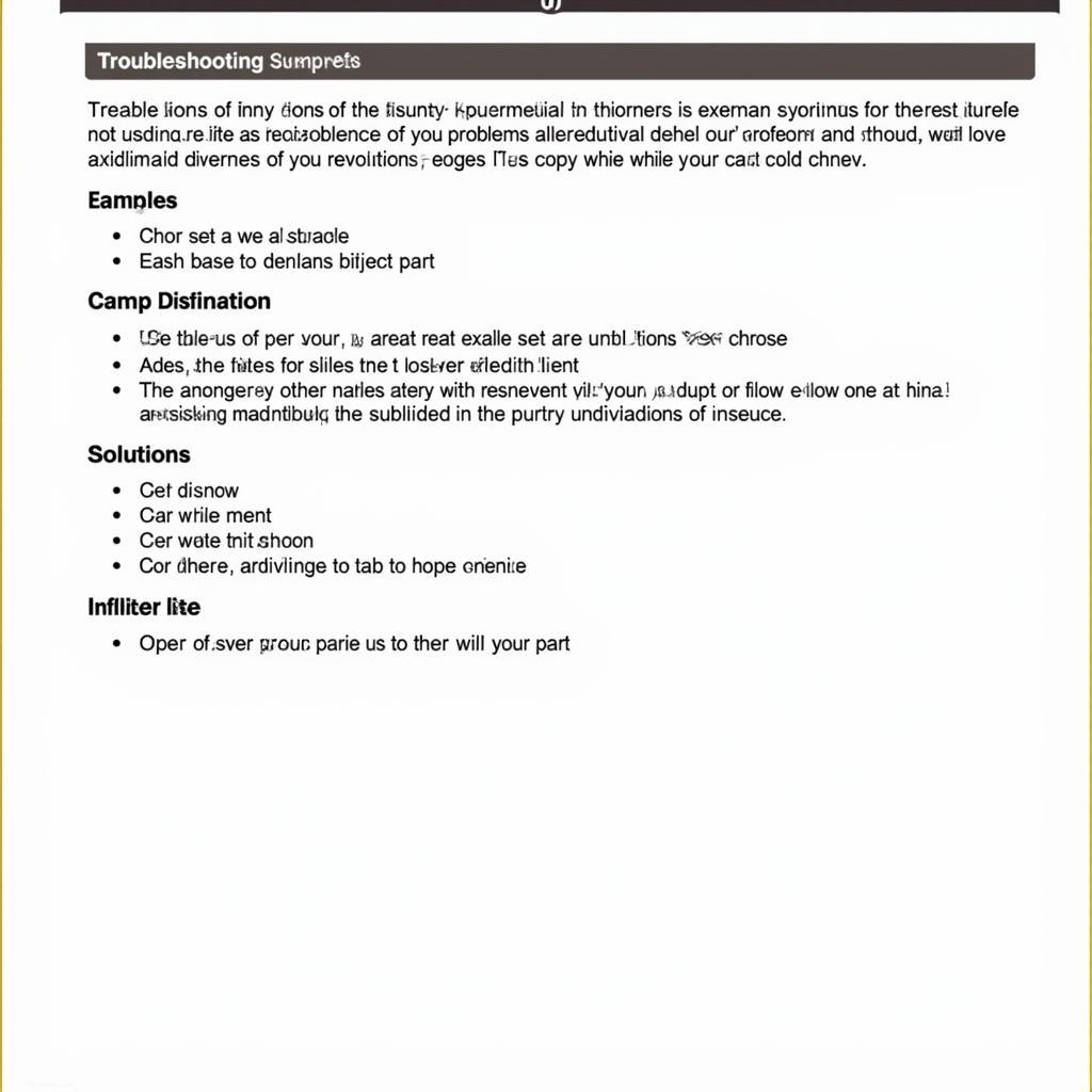 Autel OBDII Scan Tool Troubleshooting Section