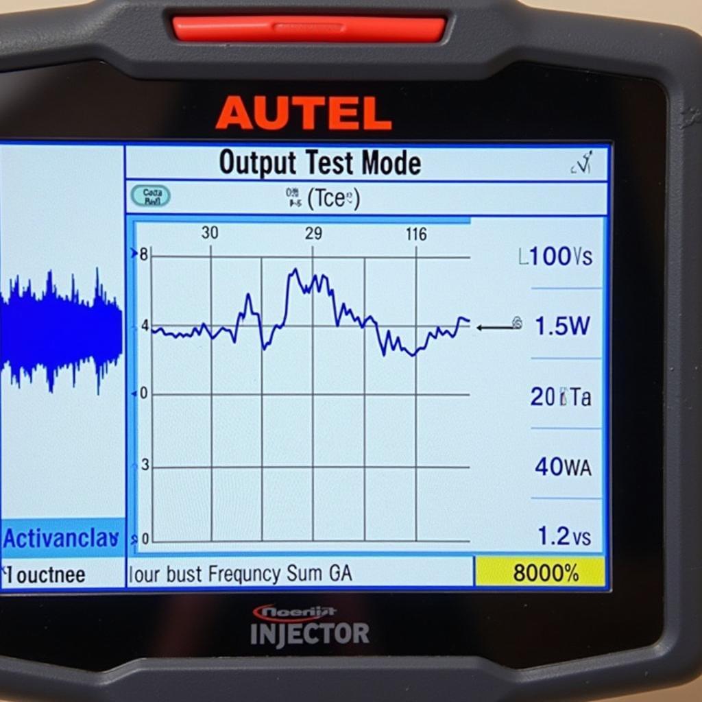 Autel Output Test Mode Fuel Injector Test