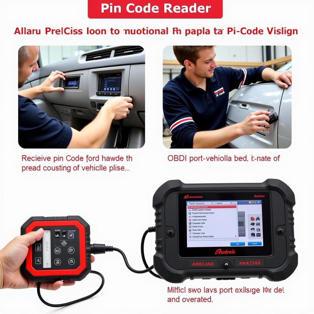 Autel Pin Code Reader in Use