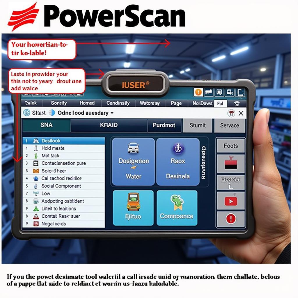 Autel PowerScan User Interface