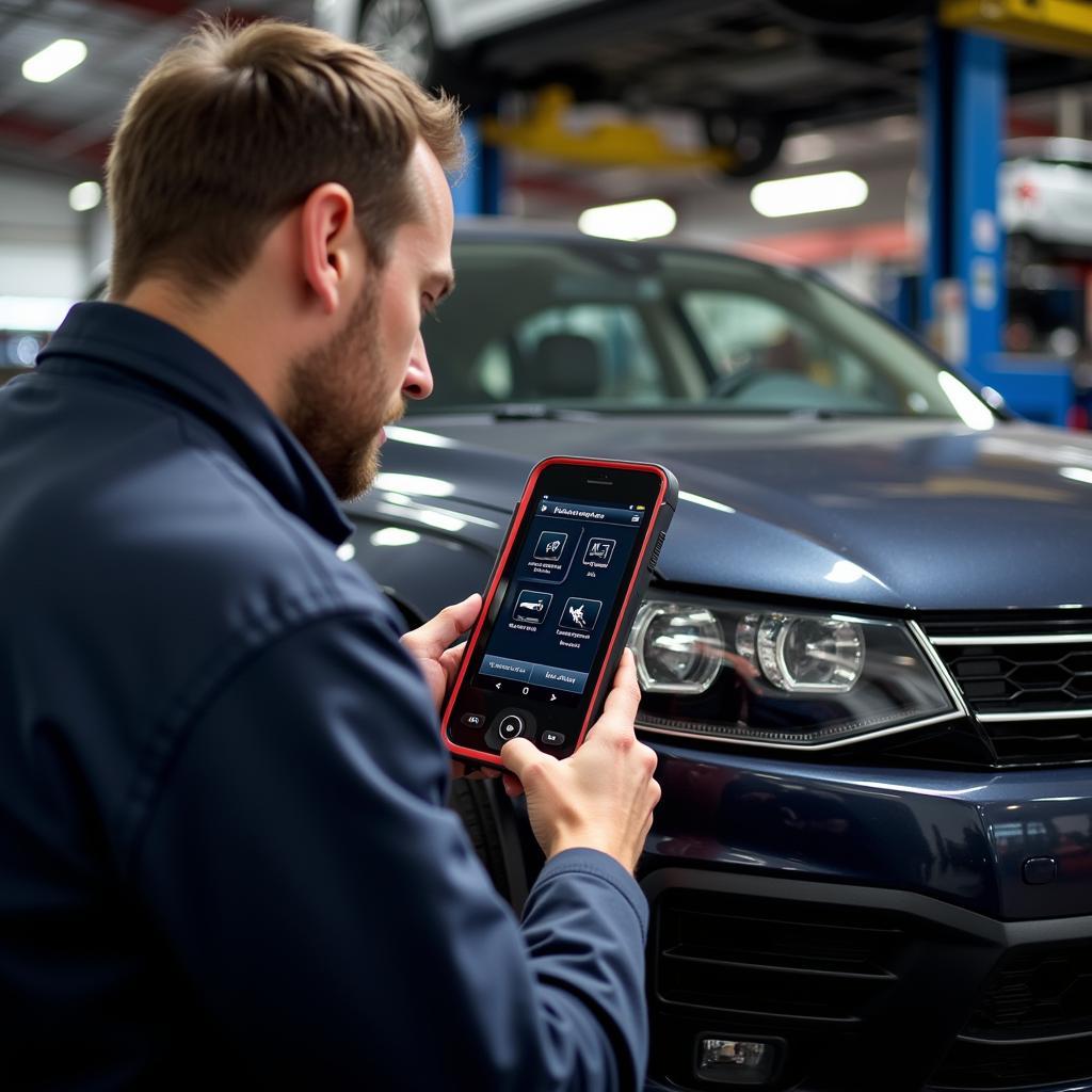 Autel Pro 2 Performing Diagnostics on a Vehicle