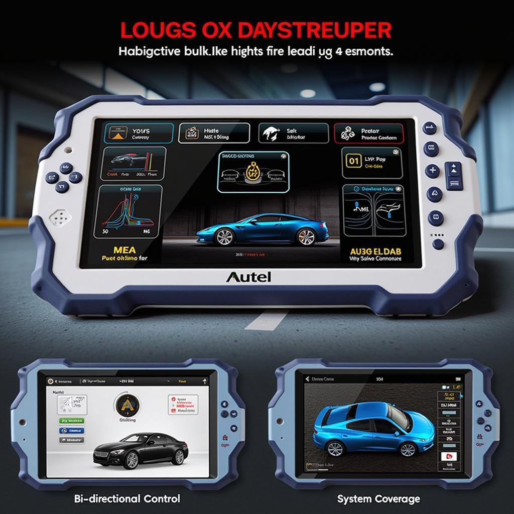 Autel Pro Diagnostic Scanner Features Display