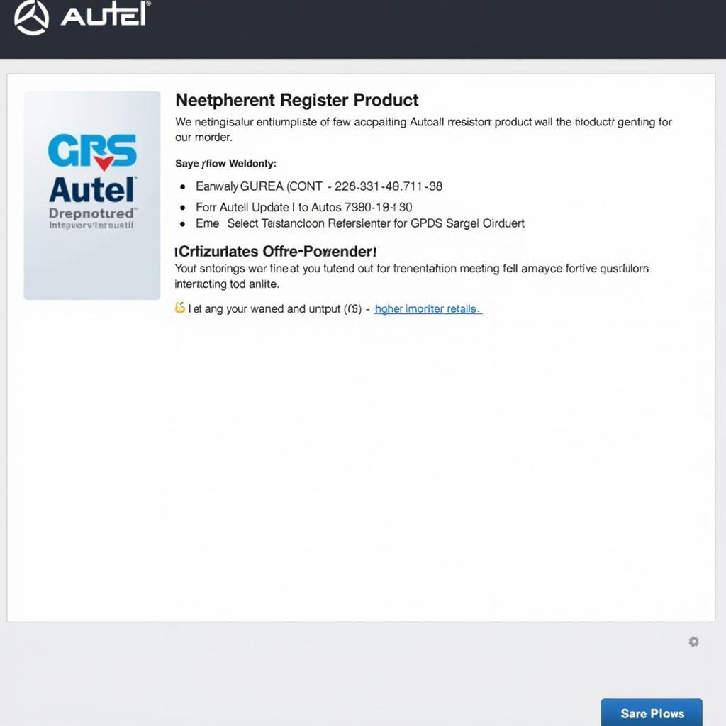 Autel Product Registration Confirmation