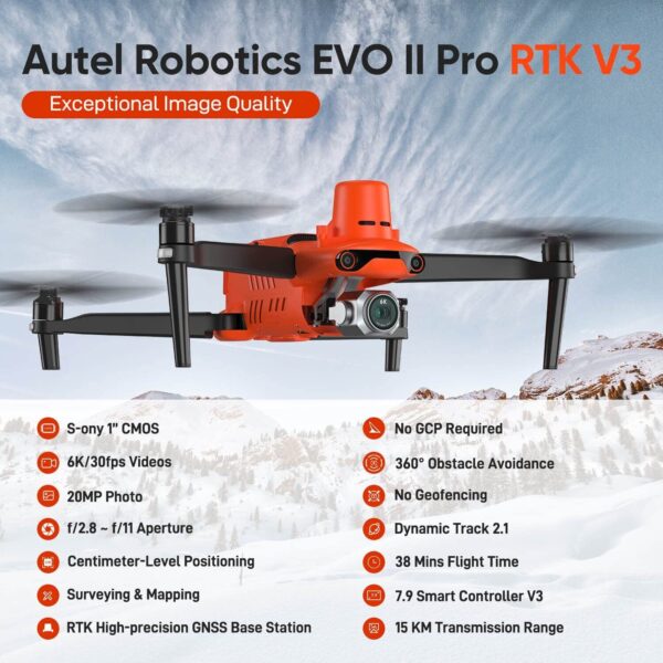 Autel Robotics EVO 2 Pro V3 RTK Drone Mapping 6K Camera HDR &Smart Controller - Image 6