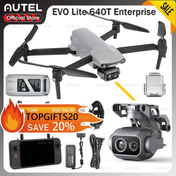 Autel Robotics EVO Lite Enterprise 640T Thermal Imaging Autel Drone -Basic Combo