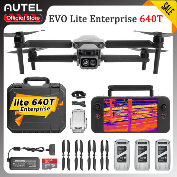 Autel Robotics EVO Lite Enterprise 640T Thermal Imaging Drone Visible Light Came