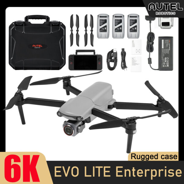 Autel Robotics EVO Lite Enterprise 6K 1in CMOS Visible-light Camera Batteries x3