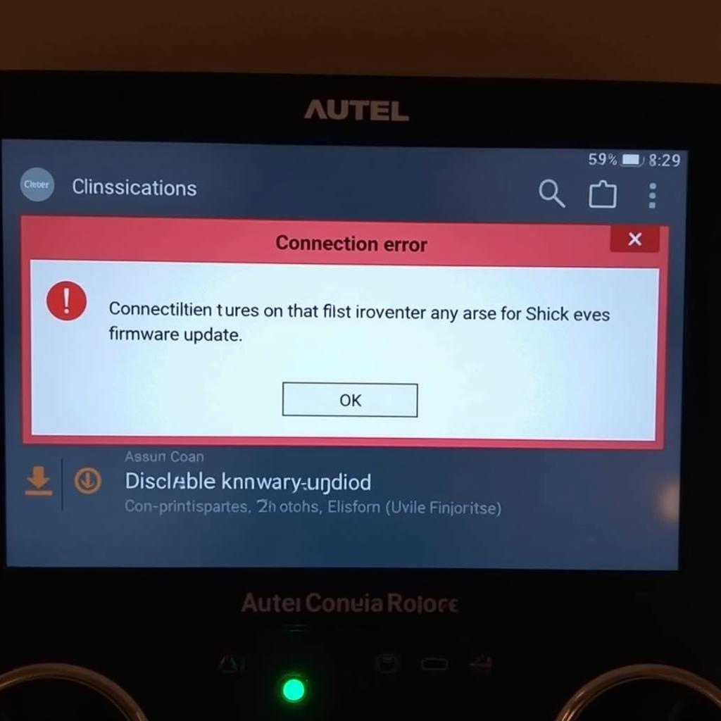 Autel Robotics Firmware Update Connection Error