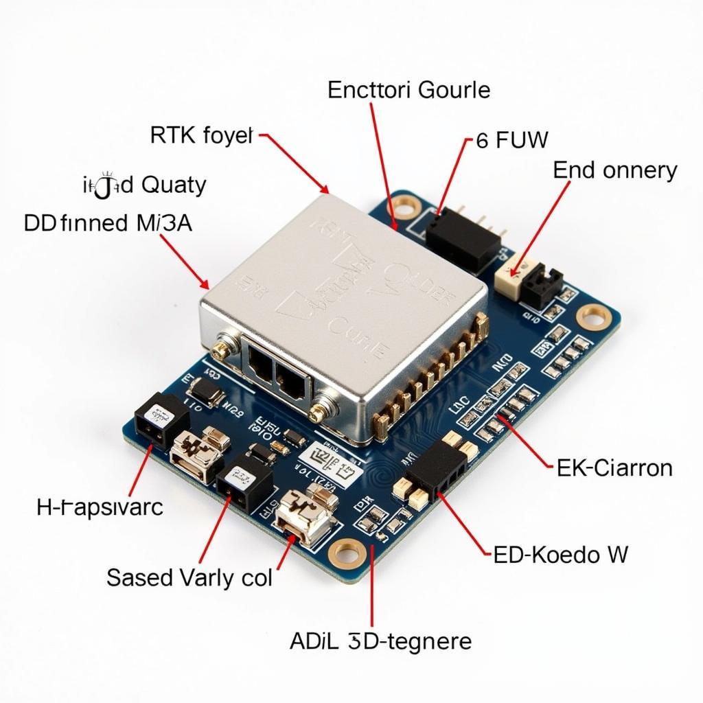 Autel RTK Module Close-up Showing Ports and Connections