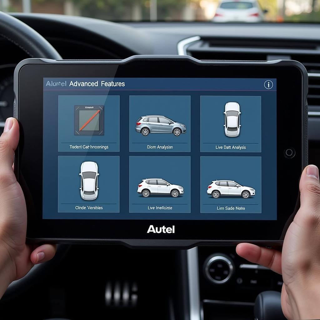 Autel Scanner Displaying Advanced Diagnostic Features