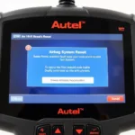 Autel Scanner Airbag Reset Function