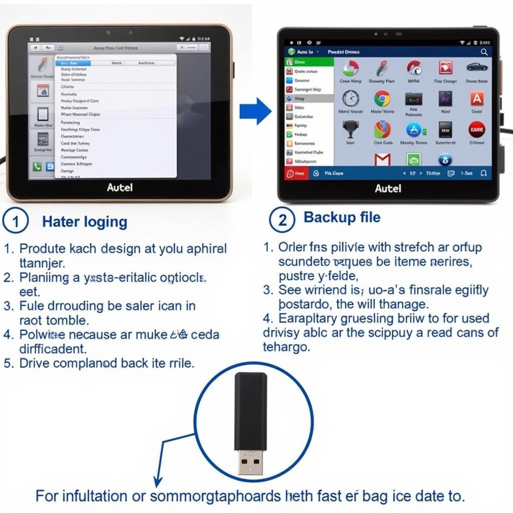 Autel Scanner Backup Process