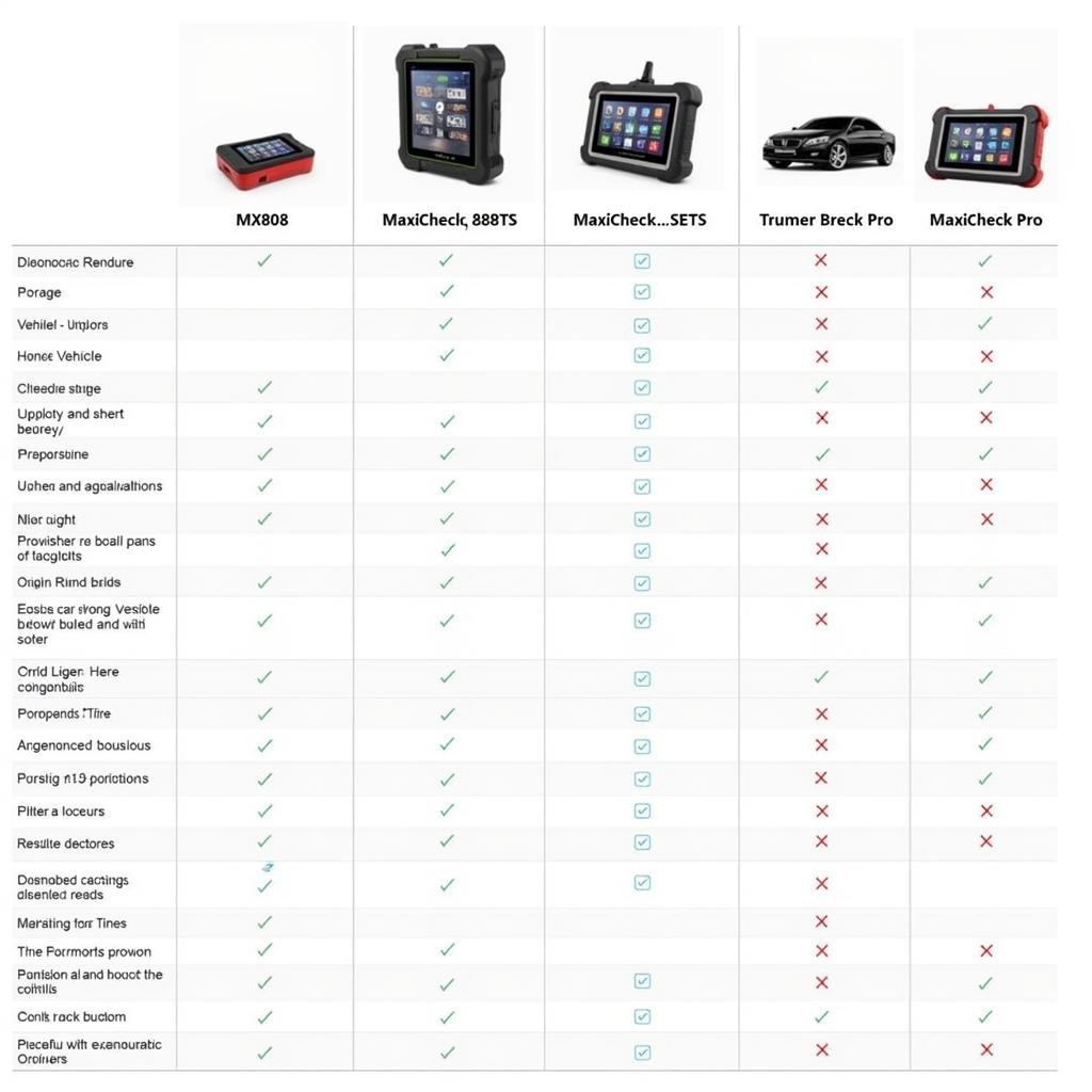 Comparison of Autel Diagnostic Scanners