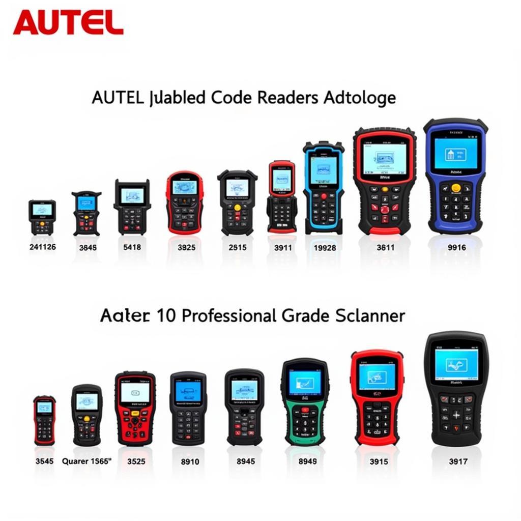 Various Autel Scanner Models for Different Needs