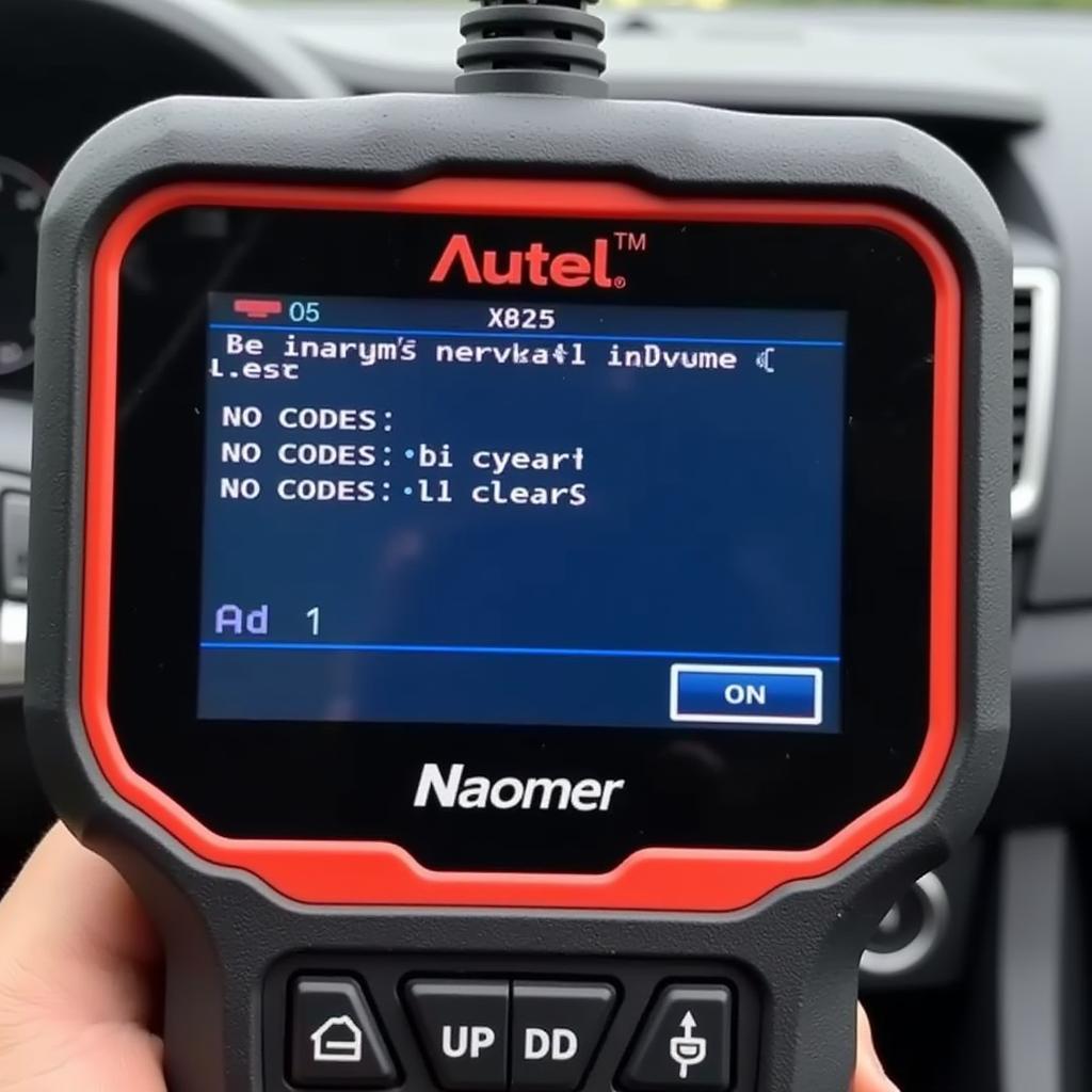 Autel Scanner Displaying Cleared Codes