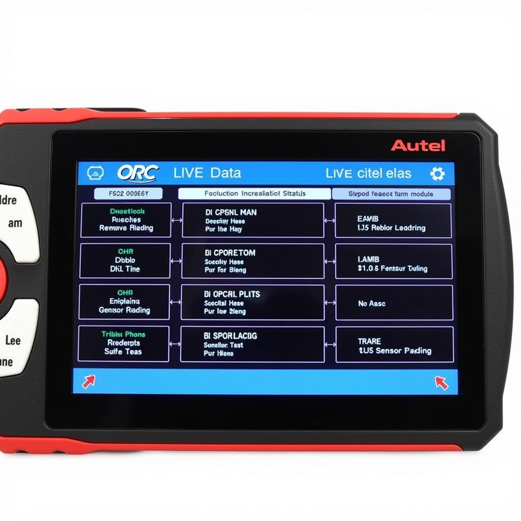 Autel Scanner Displaying Dodge ORC Data