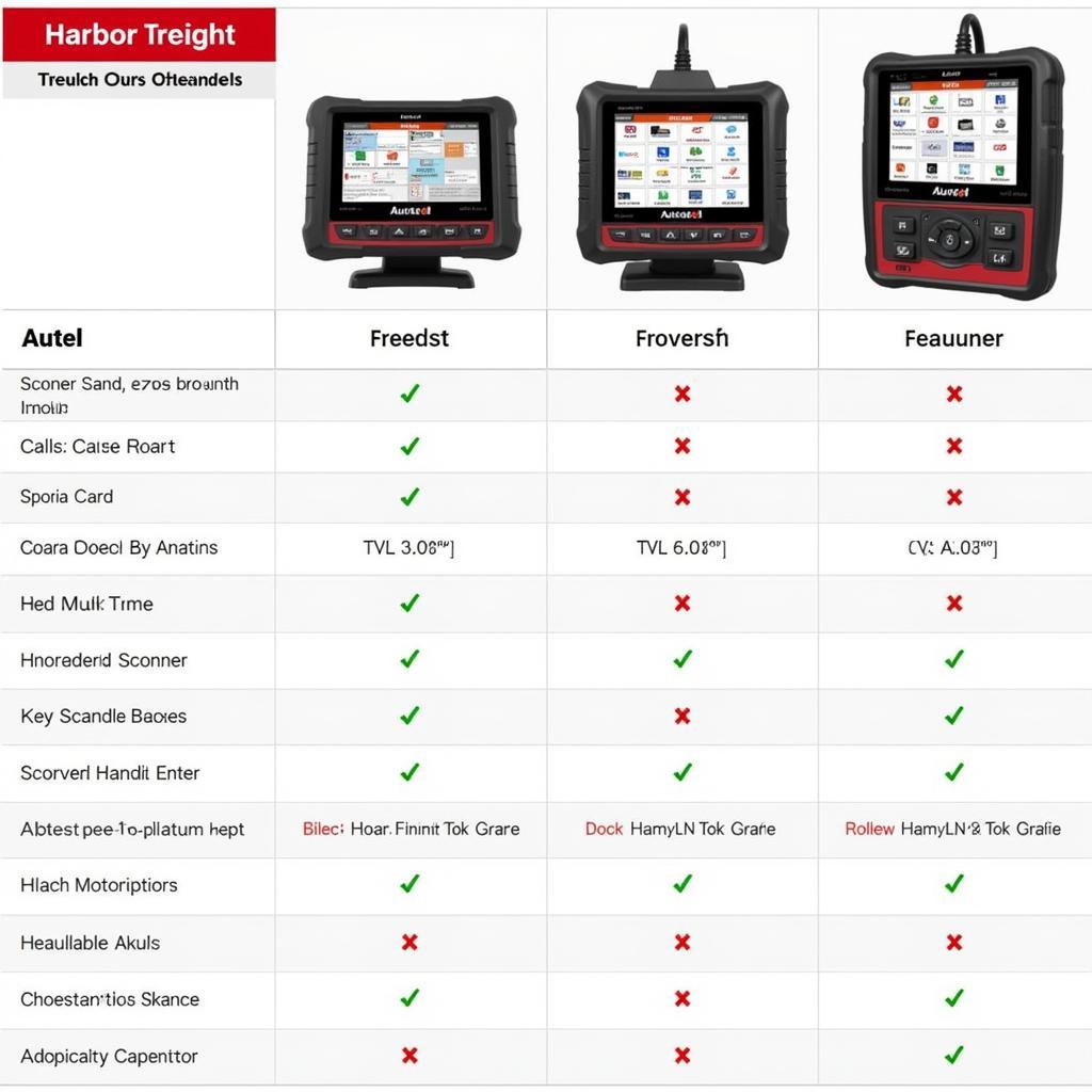 Autel Scanner Comparison